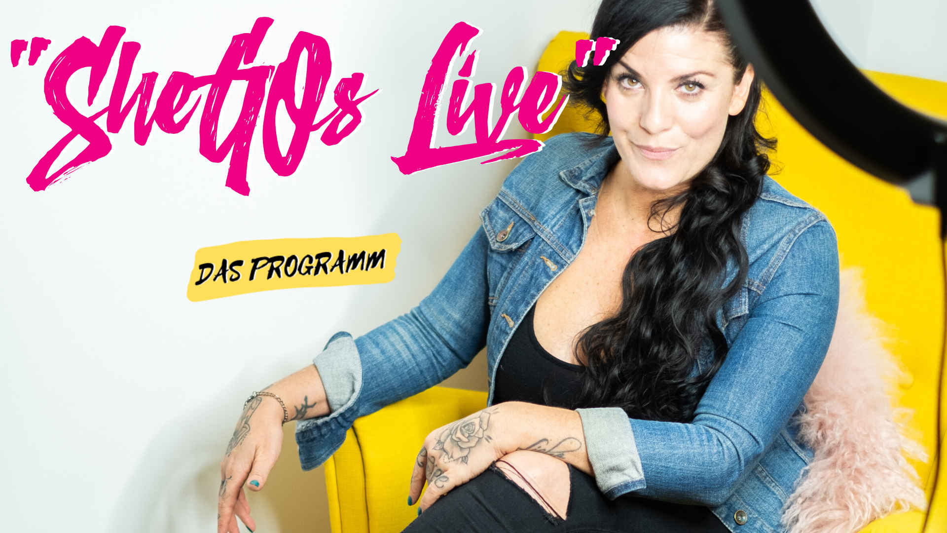 SheGOs Live das Programm. Jasmin Gonzalez vor Live Streaming Set